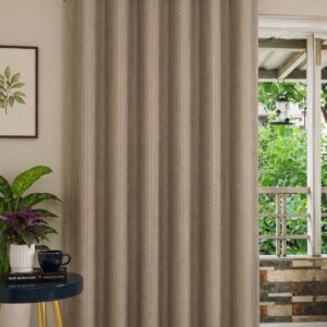 Cream color embose blackout curtain