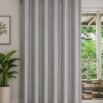Grey color embose blackout curtain