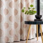 Freedom peach printed curtain