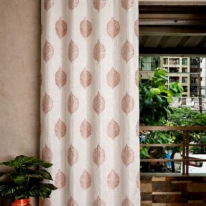 Freedom peach printed curtain