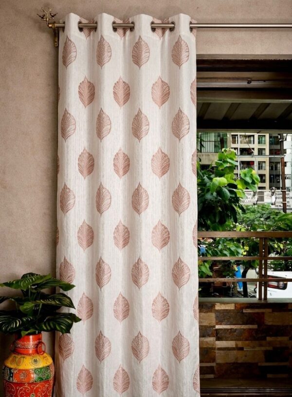 Freedom peach printed curtain